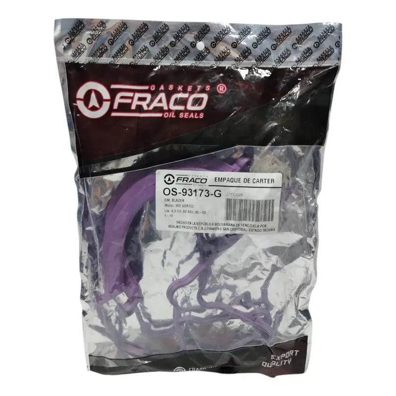 Empacadura Carter Blazer 4.3 Vortec 262 6v Fraco Original