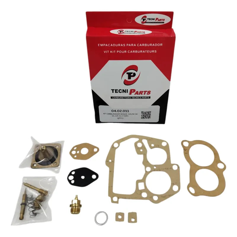 Kit Carburador Monza Solex 1.8 2 Bocas 3 Tornillos