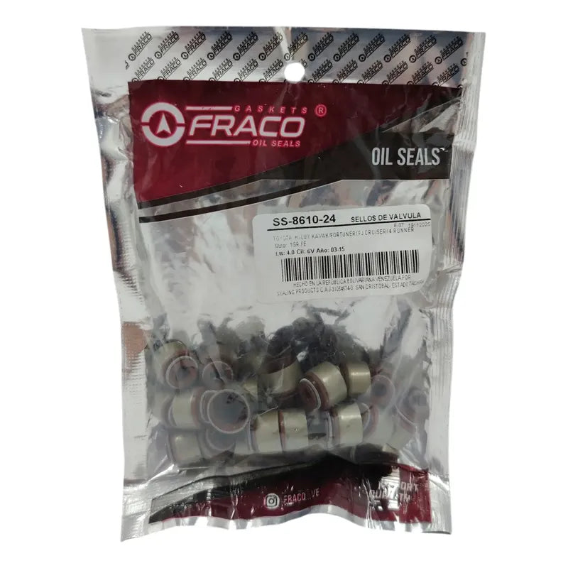Gomas Valvulas Toyota Fortuner Kavak 4runner Fj V6 4.0 1gr