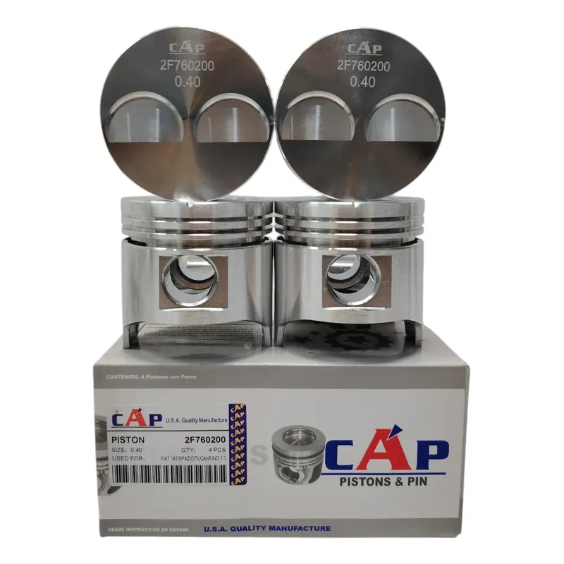 Juego Pistones Fiat Spazio Uno Tucan 147 1.3 080