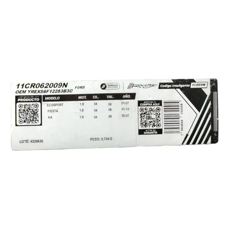 Set Cables Bujías Racing Ford Fiesta 4cil 1.6 01-13
