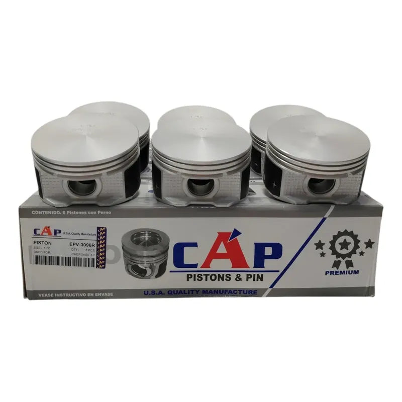 Juego Pistones Jeep Cherokee Liberty Kj Kk Dakota 3.7 V6 Std